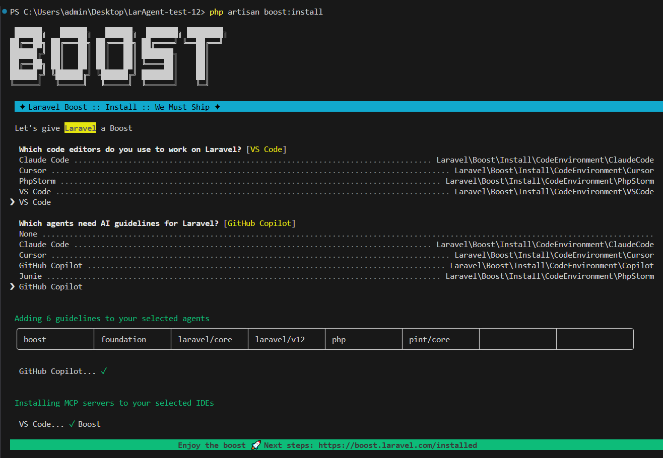 laravel boost