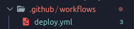 Github workflow deploy