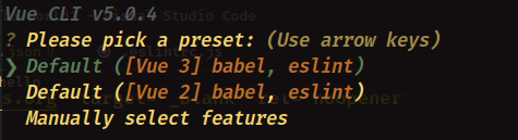 conf for Vue project