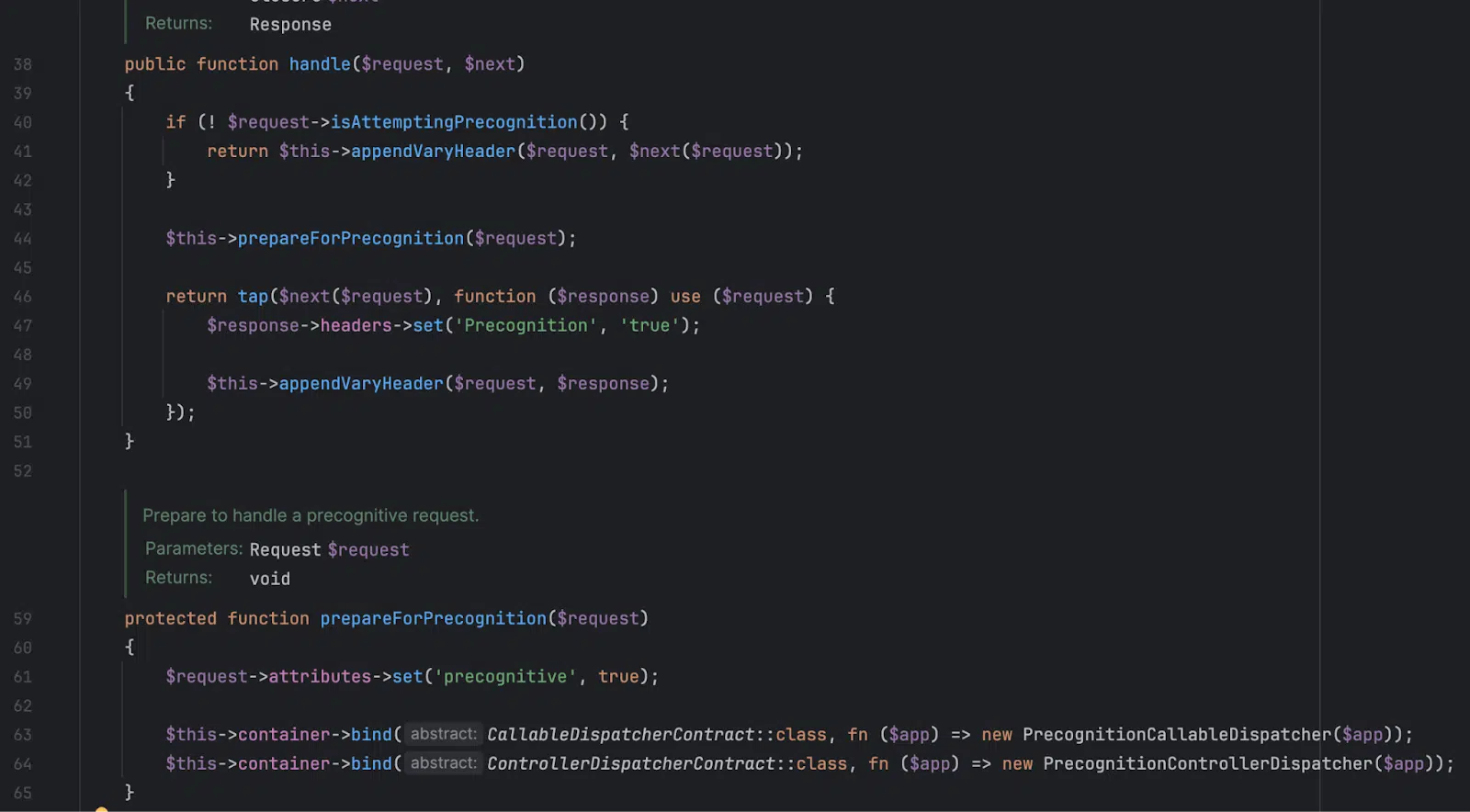 Precognition request