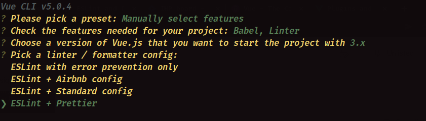 Configuration options