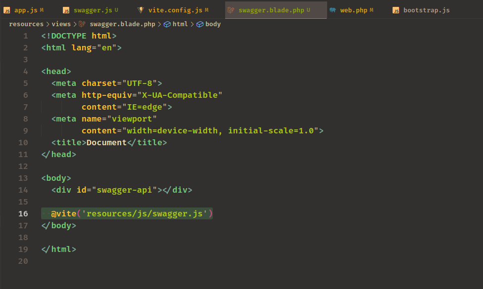 Include Swagger with vite
