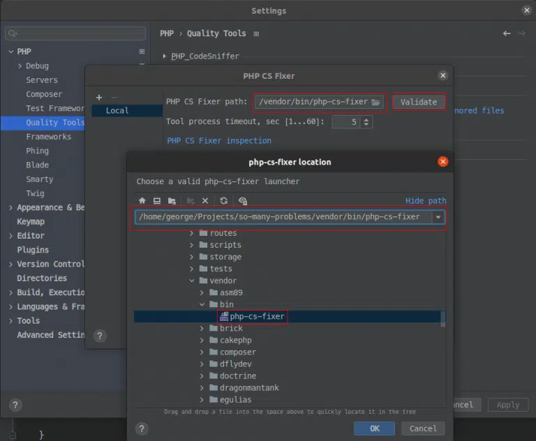 CS Fixer Binary file